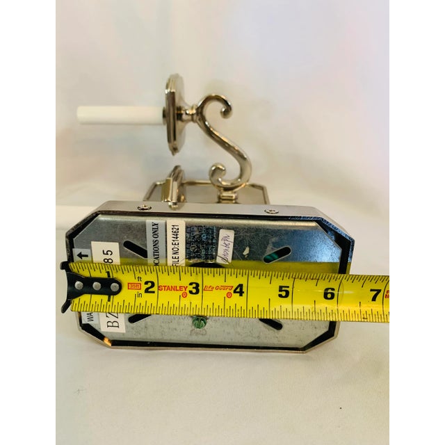 Nickel Sconces From the Foundry L. A. - a Pair For Sale - Image 11 of 13