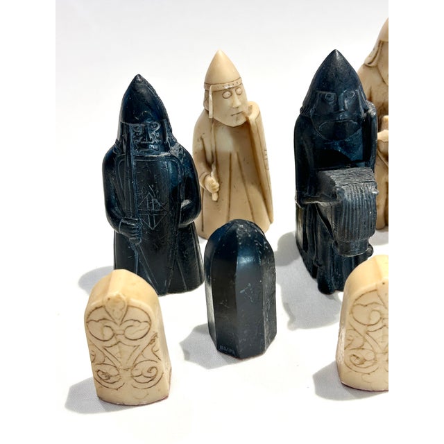 Set of 32 Vintage Isle of Lewis Chess Pieces For Sale - Image 4 of 17