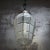 Metal French Art Deco Brass Frosted Cut Glass Pendant Light, 1920s For Sale - Image 7 of 10