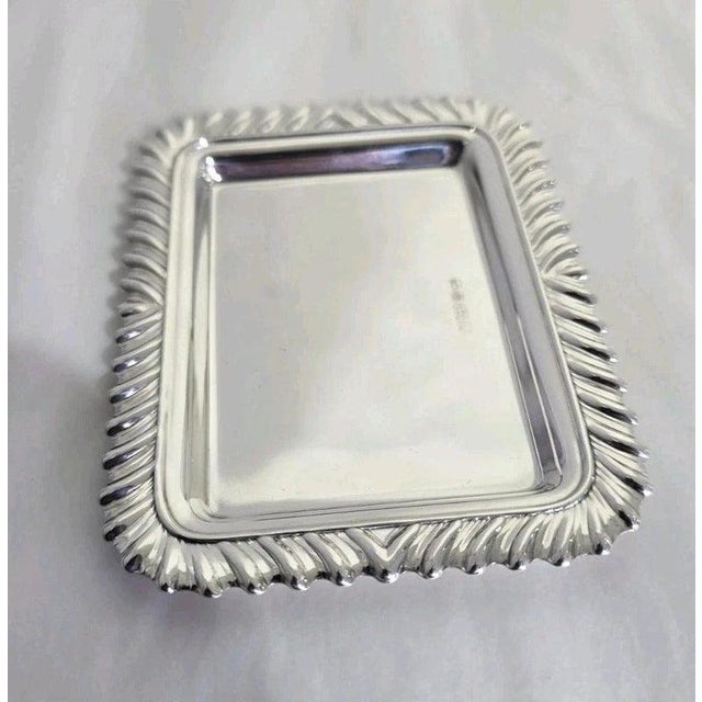Sterling Silver Rectangular Card Tray from Carrs of Sheffield, 1994 For Sale - Image 13 of 18