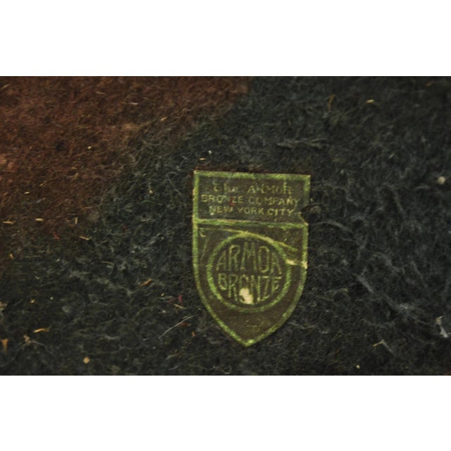 Armor Bronze Co Italian Classical Figural Cherub & Ram Polychrome Urn Table Lamp For Sale - Image 10 of 12