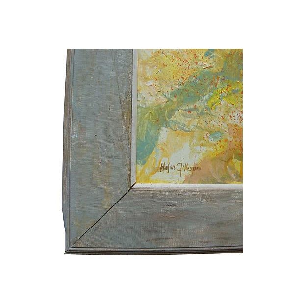 Abstract Mountain Landscape Plein Air Painting Mid-Century Modern For Sale - Image 4 of 4