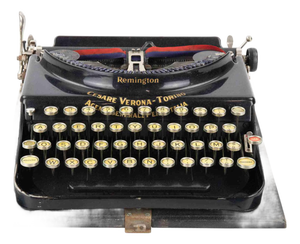 Portable Typewriter with Case from Remington, 1930s-40s
