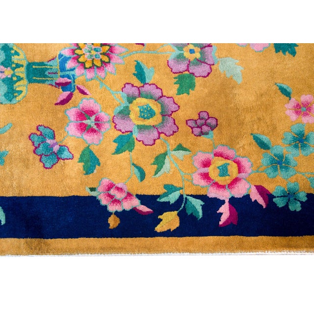 Textile Chinese Art Deco Rug For Sale - Image 7 of 13