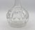Anglo-Irish round, slender neck decanter with stopper, circa 1880. Handblown & cut. Panelled neck & shoulders; round base...