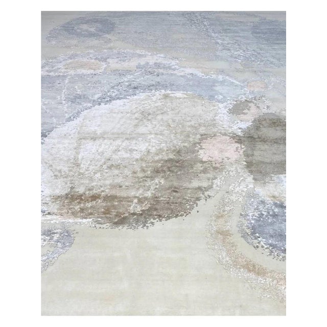 Handwoven Modern Abstract Area Rug 10x14 For Sale - Image 9 of 12