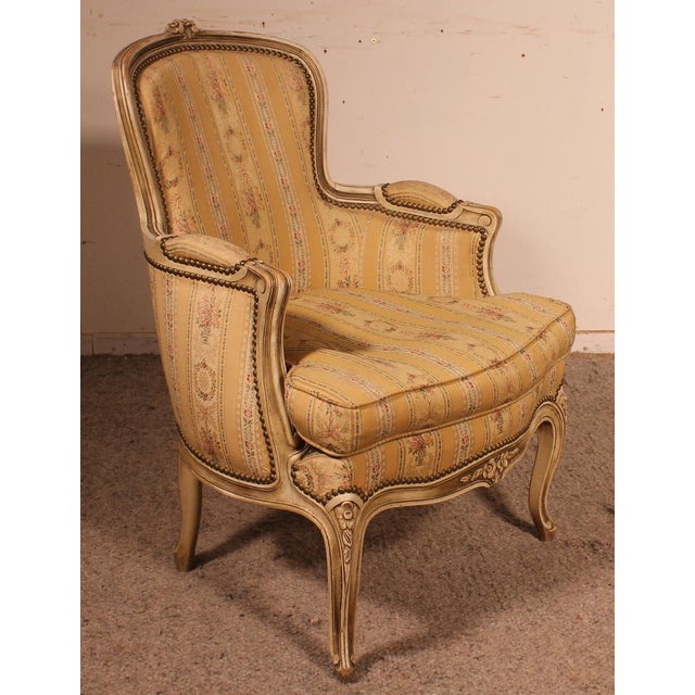 Louis XV Bergere Chair, 1900s For Sale - Image 14 of 14