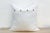 Textile Cream Silk Euro Applique Pillow Cover For Sale - Image 7 of 8