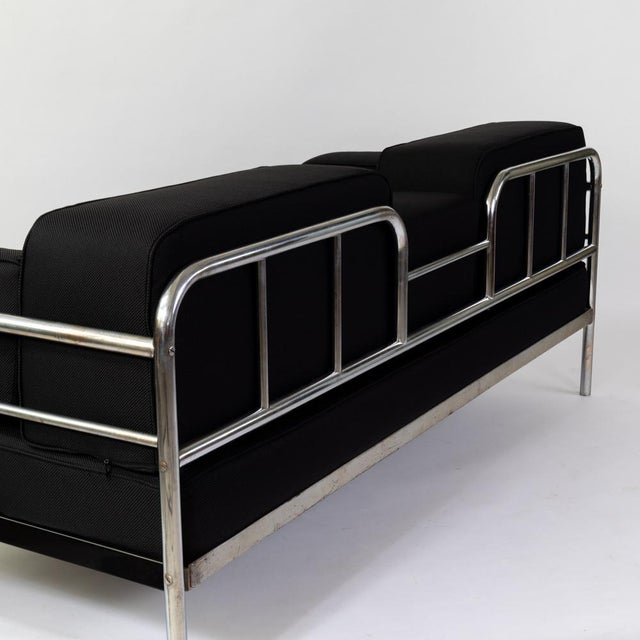 1930s Bauhaus Tubular Steel Daybed, 1930s For Sale - Image 5 of 7