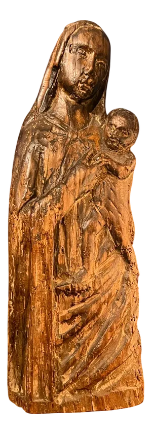 Devotional Sculpture of the Madonna and Child, 19th Century
