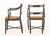 Wood Japonisme Painted & Ebonized Armchairs, Near Pair For Sale - Image 7 of 7