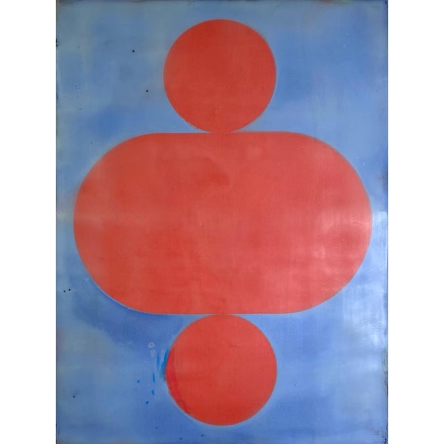 2020s Encaustic Mixed Media Art Installation by Gina Cochran - "Chuffed" - 9 Panels For Sale - Image 5 of 11