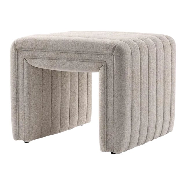 Four Hands Augustine 21" Ottoman, Orly Natural For Sale