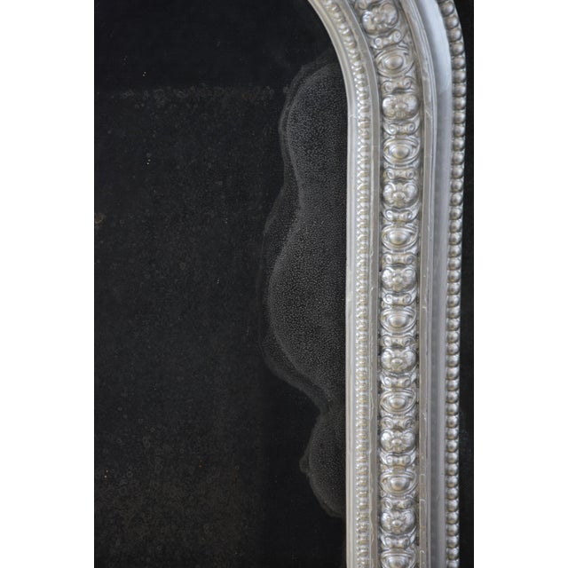 Antique Victorian Silver Overmantel Mirror, 1860 For Sale - Image 12 of 14