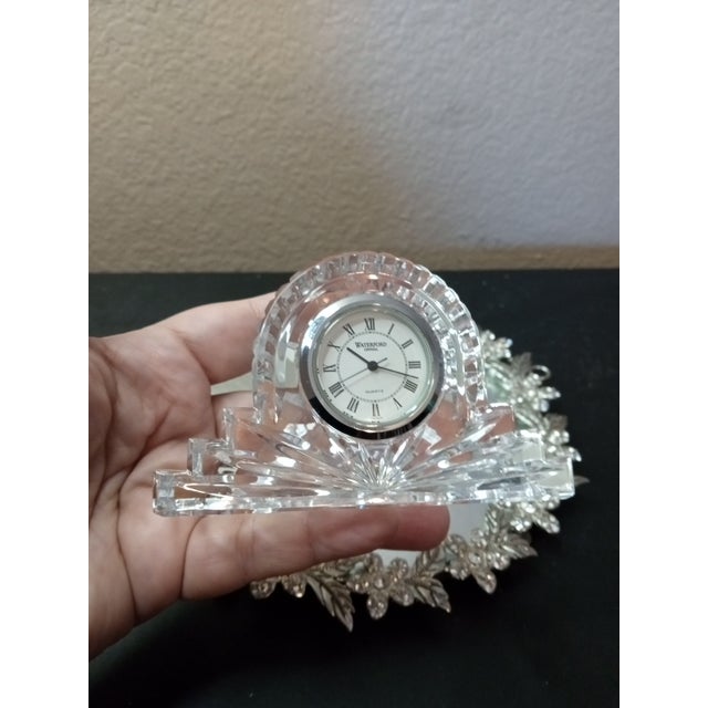 GORGEOUS Waterford Lead Crystal 5" Mantle Or Desk Clock This Waterford Lead Crystal 5" Mantle or Desk Clock is a stunning...