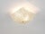 Square Brass and Textured Glass Ceiling Light by J. T. Kalmar for Kalmar, 1950s For Sale - Image 6 of 18