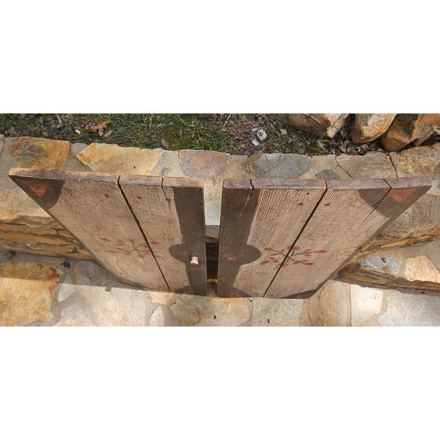 Antique Pair of Primitive Cupboard Doors For Sale - Image 16 of 18