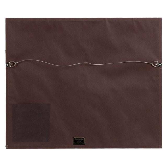 Mid Century Modern Abstract Oil on Canvas, Signed by Matilde Sacchi, 1970. For Sale - Image 4 of 4