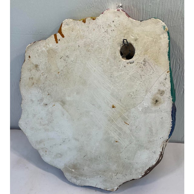 Vintage Chalk Ware Native American Wall Mounted Bust For Sale - Image 10 of 10