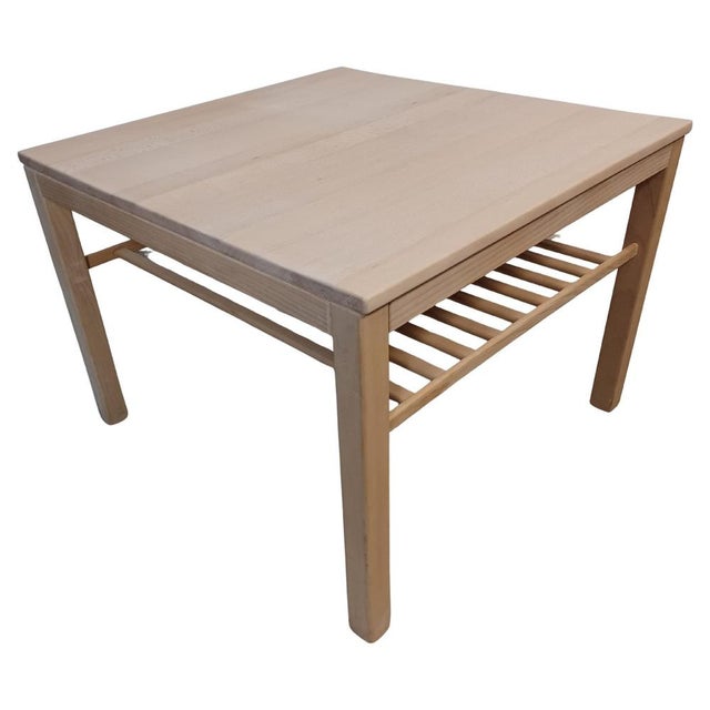 Danish Handcrafted Coffee Table in Beech by Haslev, 2001 For Sale - Image 11 of 11