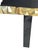 Modern Modern Console Table With Black Resin & Brass Details, u.s.a. 21st C. For Sale - Image 3 of 5