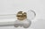 Traditional Large Glass Towel Bar With Brass Brackets For Sale In Los Angeles - Image 6 of 8
