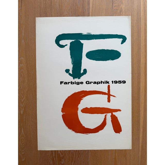 Paper Kestner Gesellschaft Hannover Exhibition Poster, Germany, 1959 For Sale - Image 7 of 9