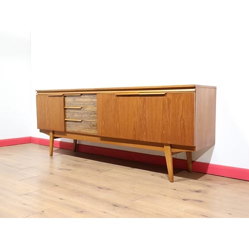 Mid Century Modern Vintage Teak British Sideboard Credenza For Sale - Image 11 of 15