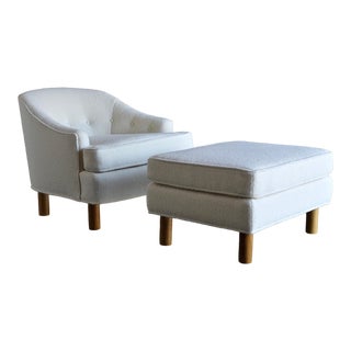 1950s Harvey Probber Lounge Chair & Ottoman For Sale