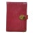 Vintage Red Leather Textured Journal Planner With Lock & Key Diary Portfolio For Sale
