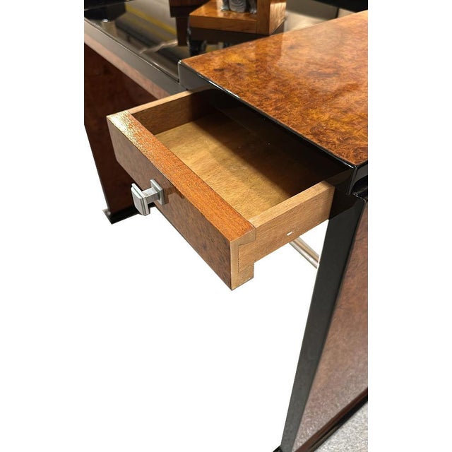 Brown Art Deco Desk For Sale - Image 8 of 10