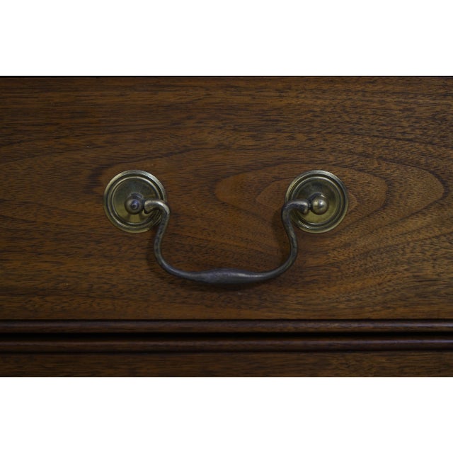 Mid 20th Century Walnut Custom Made Chippendale Cabinet For Sale - Image 16 of 18