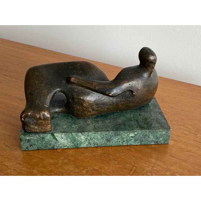 Henry Moore. Reclining Figure, Sculpture For Sale - Image 4 of 7