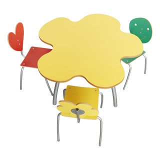 Agatha Infatil Childrens Table by Agatha Ruiz de la Prada for Amat-3, 1990s, Set of 4 For Sale