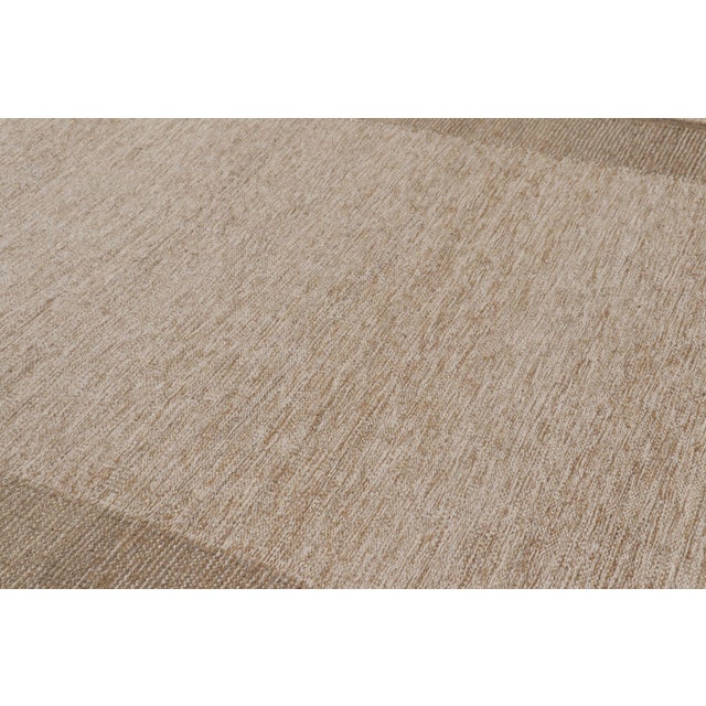 2020s Contemporary Scandinavian Style Wool Rug in Beige by Rug & Kilim, India For Sale - Image 5 of 10