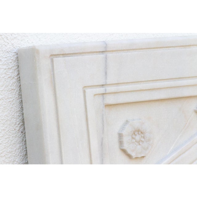 Taj Carved Indian Marble Window For Sale In Los Angeles - Image 6 of 11