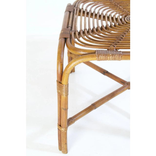 Mid-Century Bamboo Table in the Style of Franco Albini, Italy For Sale - Image 6 of 8