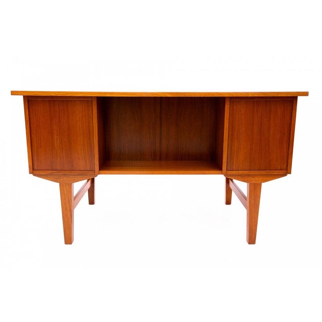 Vintage Danish Teak Desk, 1960s For Sale - Image 12 of 13