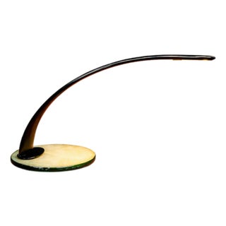 Brazilian Modern "Sonata 3759" Table Lamp in Enameled Metal and Glass, Enrico Furio Dominici, 1970 For Sale