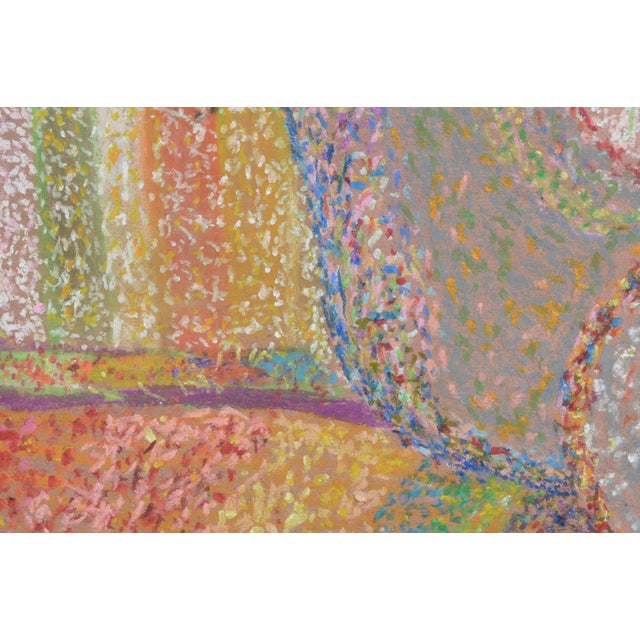 Impressionist Contemporary Pointilist Goat Pastel Drawing by Karen Druker For Sale - Image 3 of 11