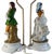 Vintage Porcelain Figural Lamp Young Man & Woman- A Pair For Sale - Image 13 of 16