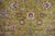 Persian 1890s Antique Oversized Green Olive Floral Knotted Wool Persian Sultanabad Rug For Sale - Image 3 of 9
