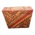 Vintage Leather-Covered Trinket Box For Sale