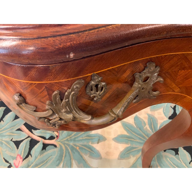 20th Century Reproduction Louis XV Writing Desk For Sale - Image 9 of 14