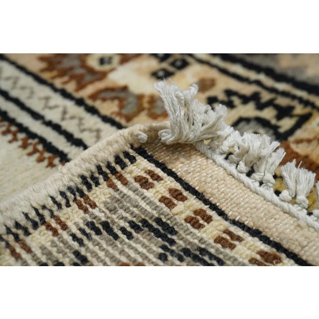 Gray Vintage Moroccan Rug 3'7'' x 5'4'' For Sale - Image 8 of 12