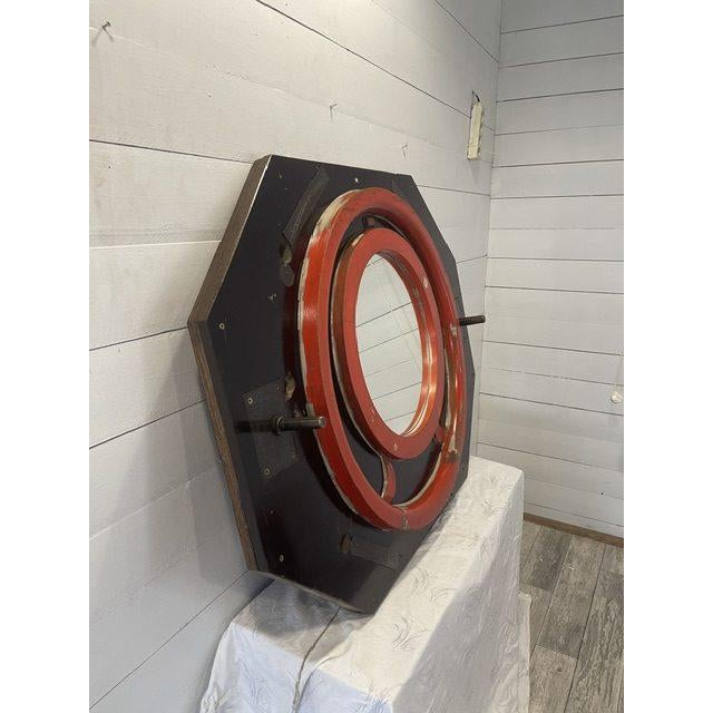 Vintage Mirror made of Negative Wooden Molds, 1930-1965 Mirror made from a negative wooden mold Used to make locomotive...