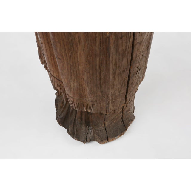 French Artist, Antique Statue of Saint Eligius, 1500s, Wood For Sale - Image 18 of 18