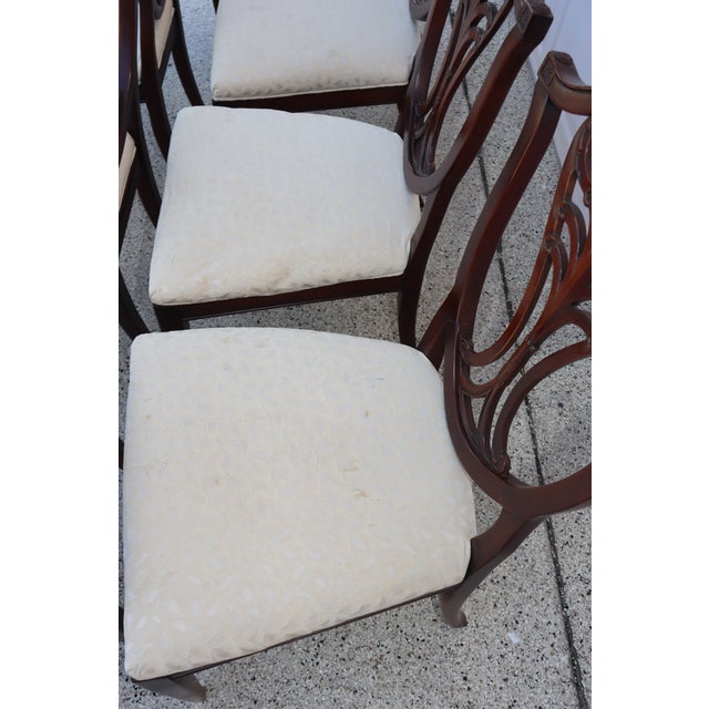 8 Chippendale Style Vintage Henredon Dining Chairs B Bo For Sale - Image 13 of 15
