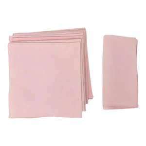 Pink Linen Dinner Napkins - Set of 10