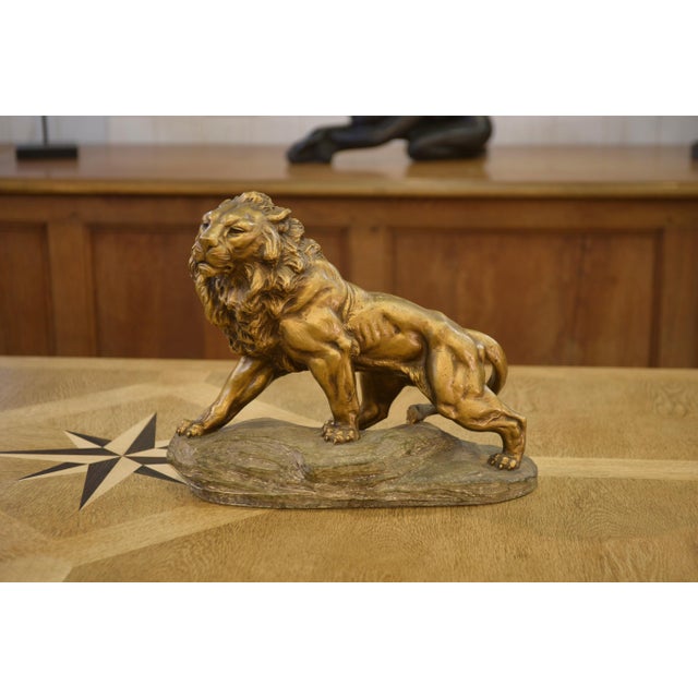 A. Fagotto, Lion Sculpture, 1920s, Terracotta For Sale - Image 12 of 12